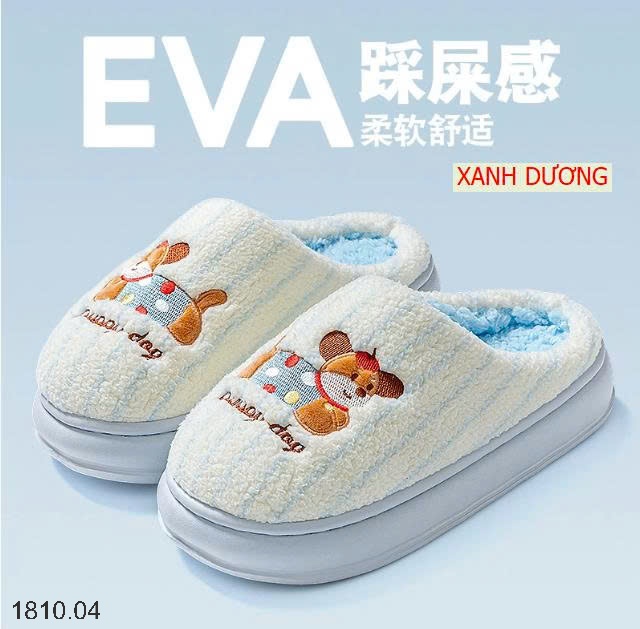 25HA1810.04 - SET 2 ĐÔI DÉP LÔNG HOẠT HÌNH SIÊU DỄ THƯƠNG
