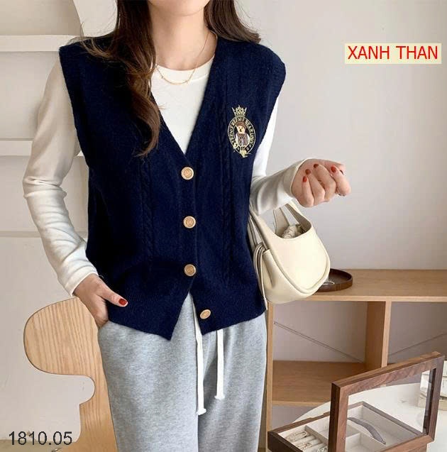 25HA1810.05 - LEN GILE THÊU GẤU CHO NỮ