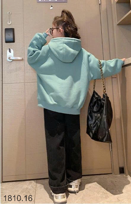 25HA1810.16 - ÁO NỈ HODDIE LÓT LÔNG SZ ĐẠI BÉ GÁI