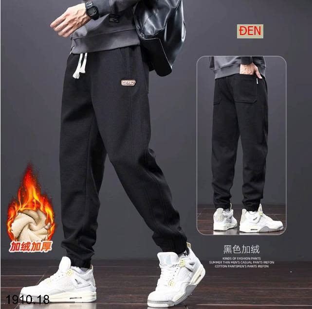25HA1910.18 - QUẦN JOGGER NAM LÓT LÔNG
