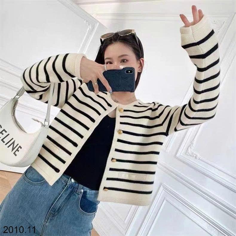 25HA2010.11 - CARDIGAN LEN KẺ NỮ