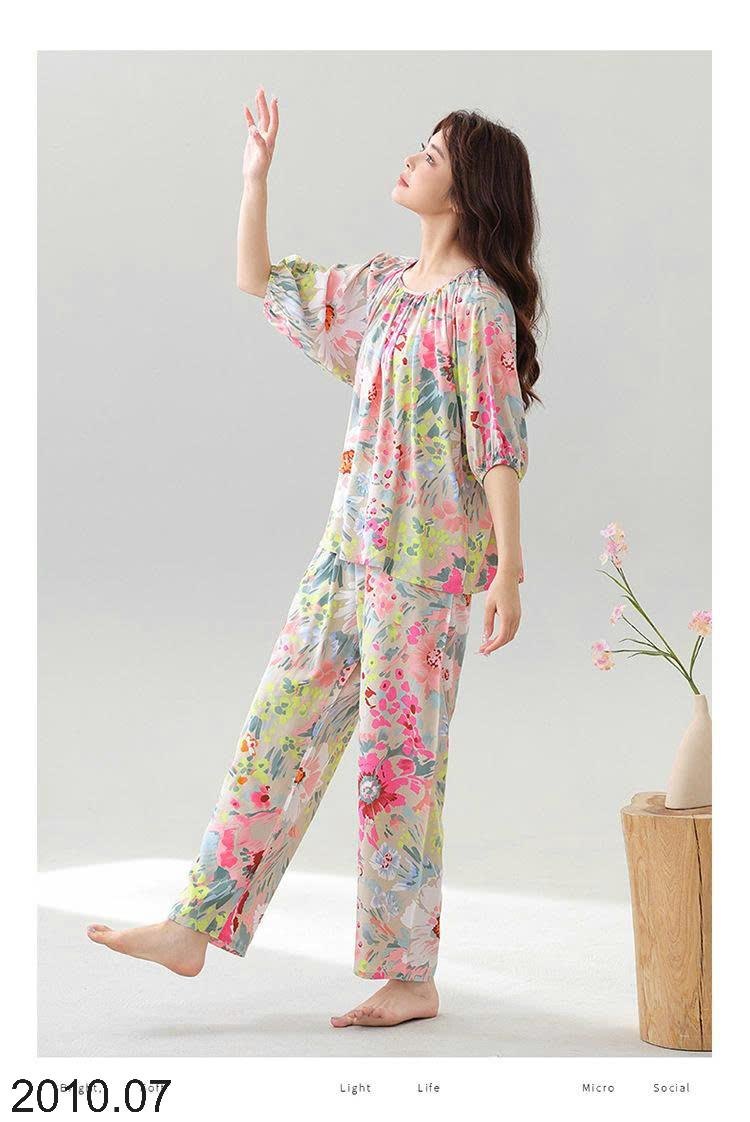 25HA2010.07 - BỘ COTTON LANH LỤA NỮ MẶC NHÀ