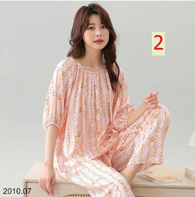25HA2010.07 - BỘ COTTON LANH LỤA NỮ MẶC NHÀ