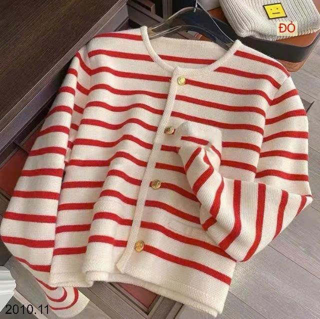25HA2010.11 - CARDIGAN LEN KẺ NỮ