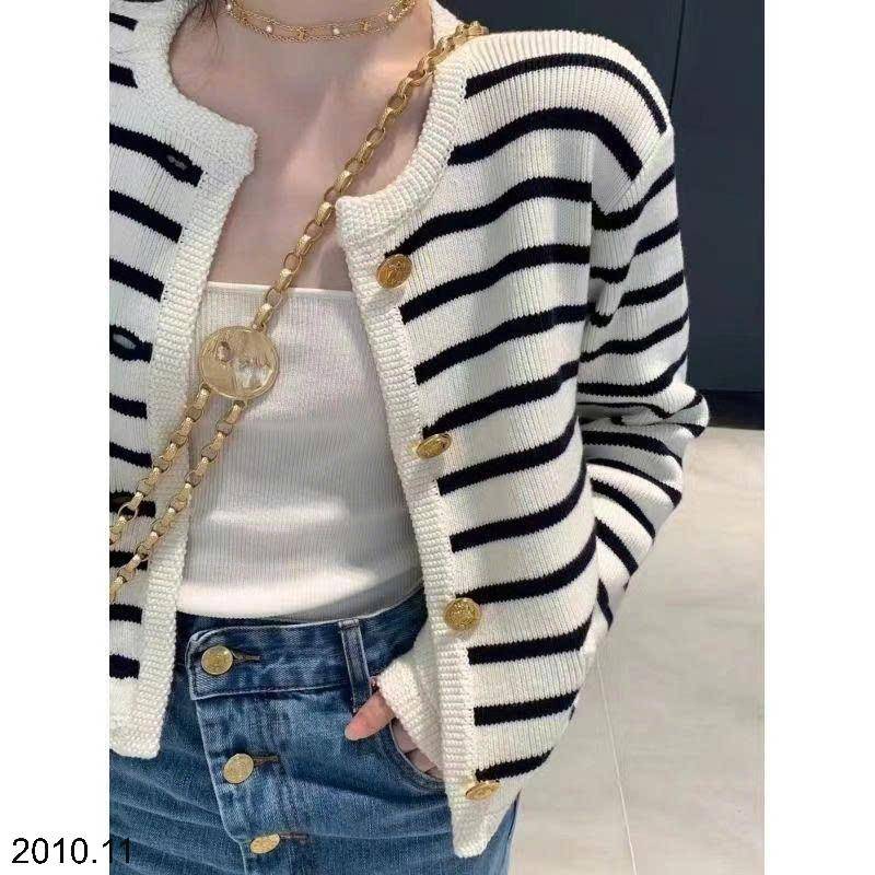 25HA2010.11 - CARDIGAN LEN KẺ NỮ