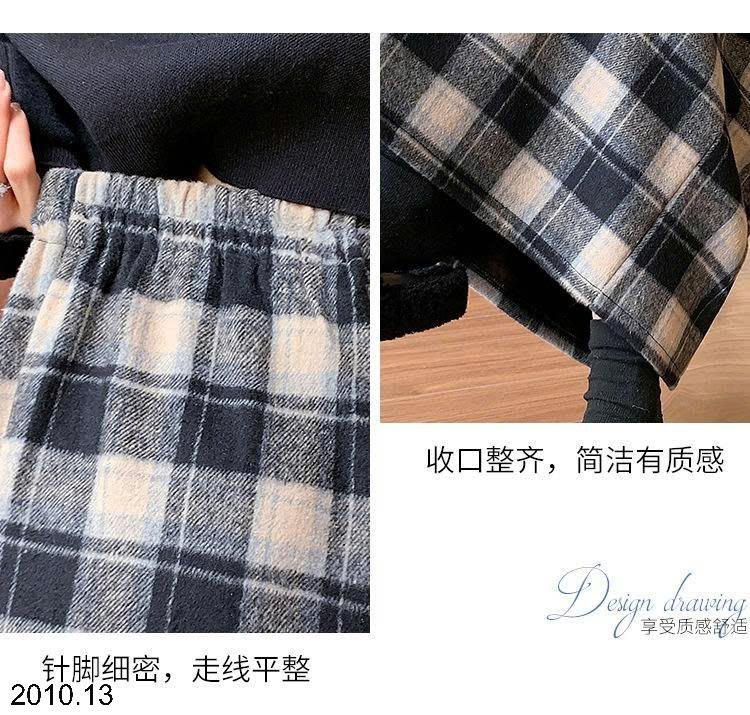 25HA2010.13 - CHÂN VÁY LEN KẺ RETRO