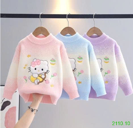 25HA2110.10 - ÁO LEN HOẠT HÌNH CHO BÉ