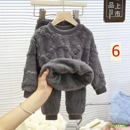 25HA2110.08 - BỘ NGỦ LÔNG GẤU CHO BÉ