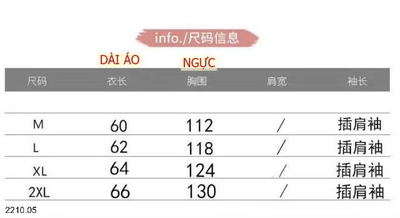 25HA2210.05 - ÁO PHAO NỮ