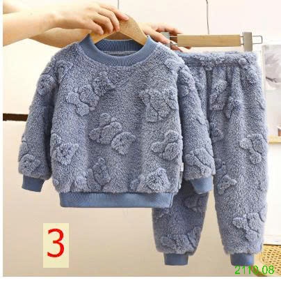 25HA2110.08 - BỘ NGỦ LÔNG GẤU CHO BÉ