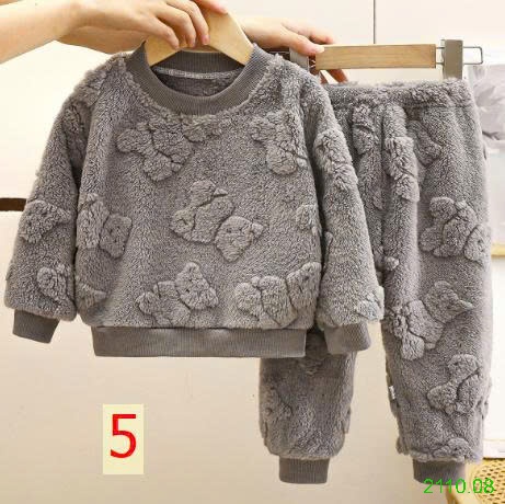 25HA2110.08 - BỘ NGỦ LÔNG GẤU CHO BÉ