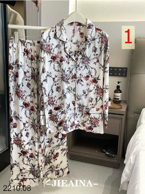 25HA2210.08 - BỘ PIZAMA LỤA HÃNG JIEAINA CHO NỮ