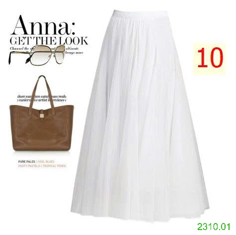 25HA2310.01 - CHÂN VÁY VOAN XẾP LY ANNA
