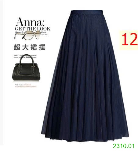 25HA2310.01 - CHÂN VÁY VOAN XẾP LY ANNA