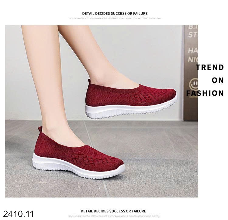 25HA2410.11 - GIÀY VẢI SLIPON THOÁNG KHÍ