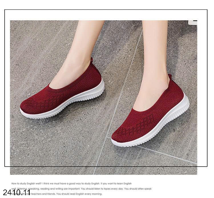 25HA2410.11 - GIÀY VẢI SLIPON THOÁNG KHÍ