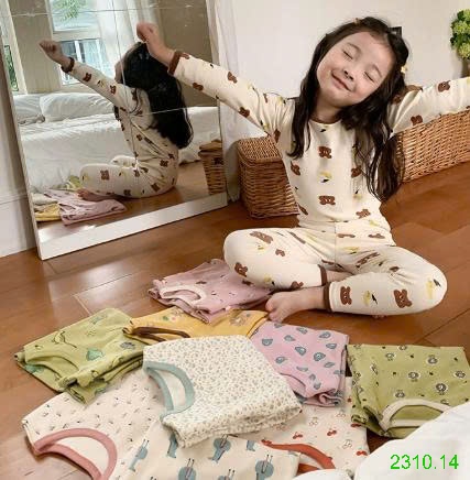 25HA2310.14 -BỘ MẶC NHÀ AMBB HÀN QUỐC CHO BÉ YÊU