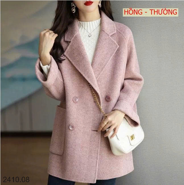 25HA2410.08 - ÁO KHOÁC DẠ DÁNG LỬNG CHO NỮ
