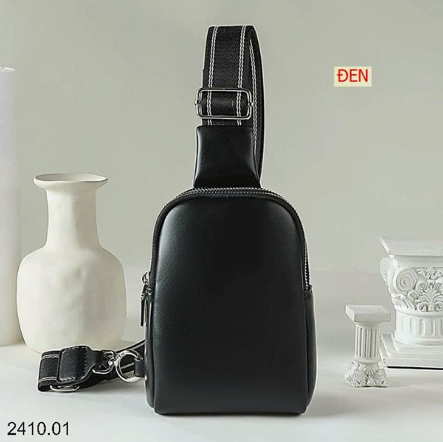 25HA2410.01 - TÚI NGỰC DA MỀN ĐEO CHÉO NAM NỮ