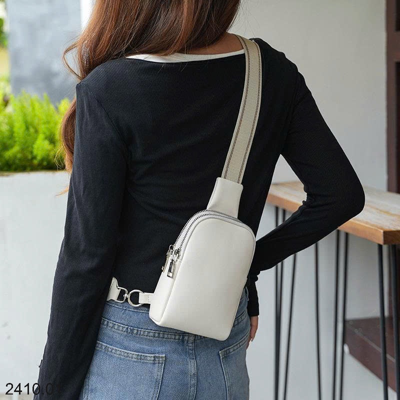 25HA2410.01 - TÚI NGỰC DA MỀN ĐEO CHÉO NAM NỮ