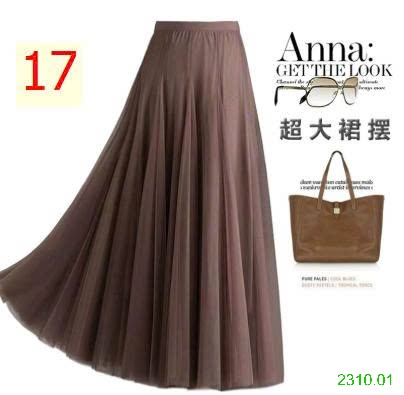 25HA2310.01 - CHÂN VÁY VOAN XẾP LY ANNA