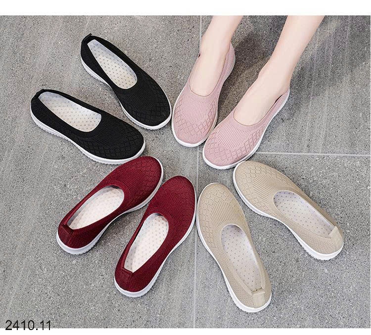 25HA2410.11 - GIÀY VẢI SLIPON THOÁNG KHÍ
