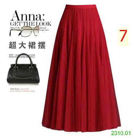 25HA2310.01 - CHÂN VÁY VOAN XẾP LY ANNA