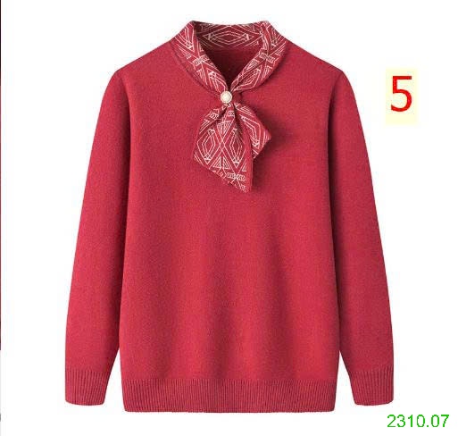 25HA2310.07 - ÁO LEN TRUNG NIÊN LÓT LÔNG CỔ GIẢ KHĂN