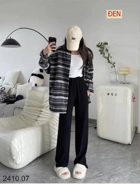25HA2410.07 - QUẦN NỈ ỐNG RỘNG CHO NỮ