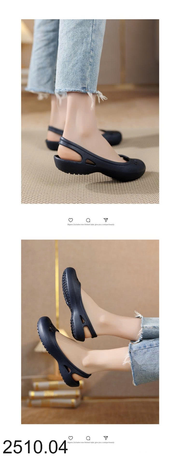 25HA2510.04 - GIÀY LỖ EVA SIÊU NHẸ CHO NỮ