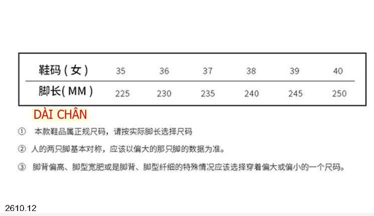 25HA2610.12 - GIÀY NỮ