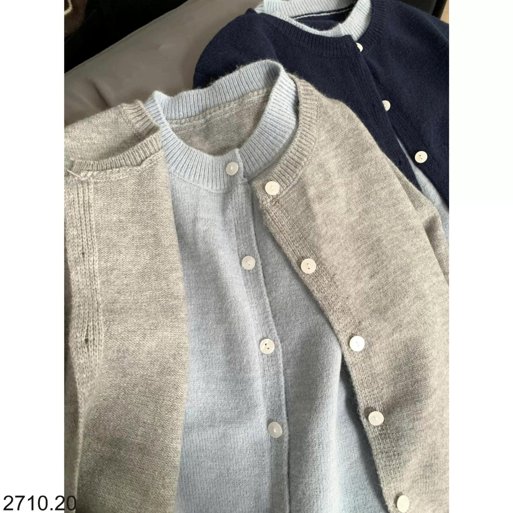 25HA2710.20 - CARDIGAN LEN PHỐI MÀU CHO NỮ
