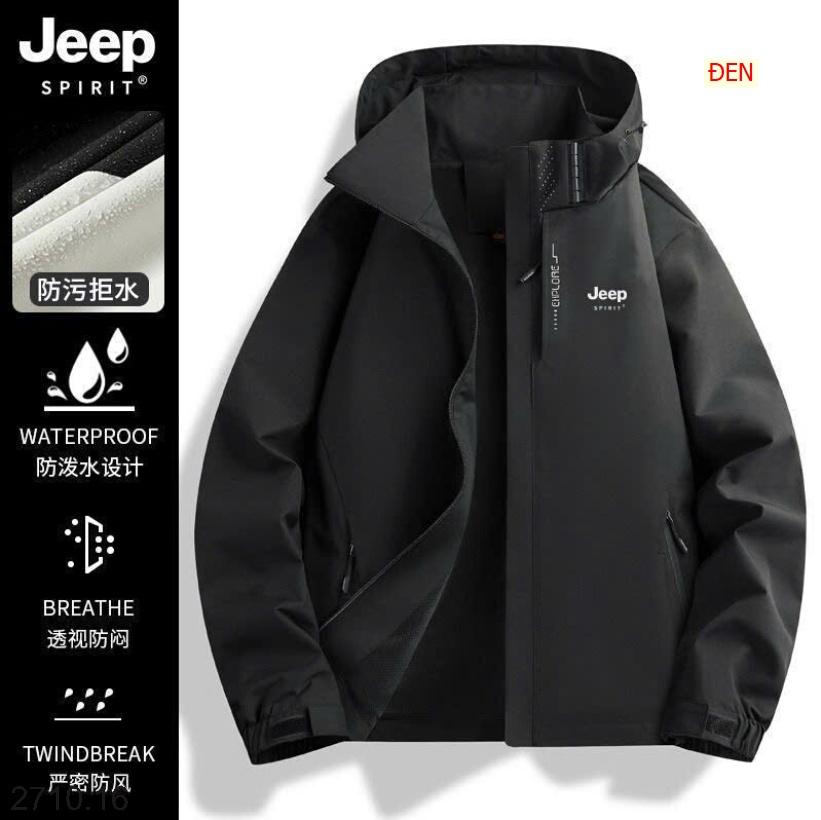 25HA2710.16 - ÁO KHOÁC CHỐNG GIÓ CHỐNG NƯỚC JEEP
