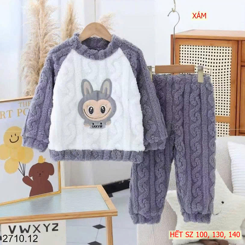 25HA2710.12 - BỘ LÔNG HOẠT HÌNH LABUBU CHO BÉ YÊU