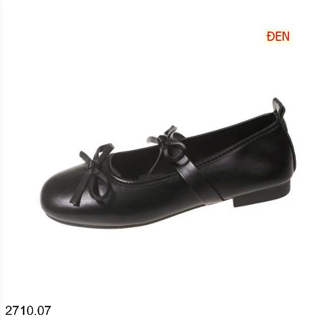25HA2710.07 - GIÀY BÚP BÊ ĐÍNH NƠ