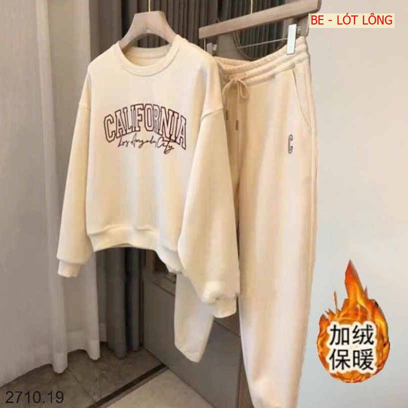 25HA2710.19 - BỘ NỈ CALIFORNIA CHO NỮ
