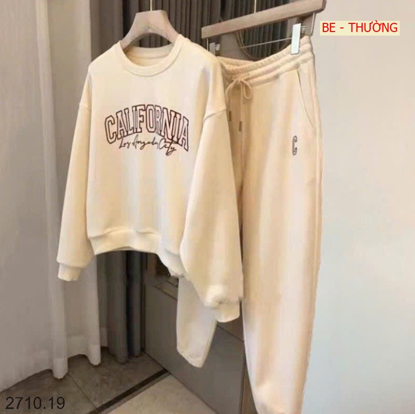 25HA2710.19 - BỘ NỈ CALIFORNIA CHO NỮ