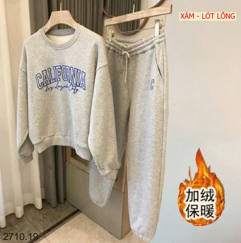 25HA2710.19 - BỘ NỈ CALIFORNIA CHO NỮ