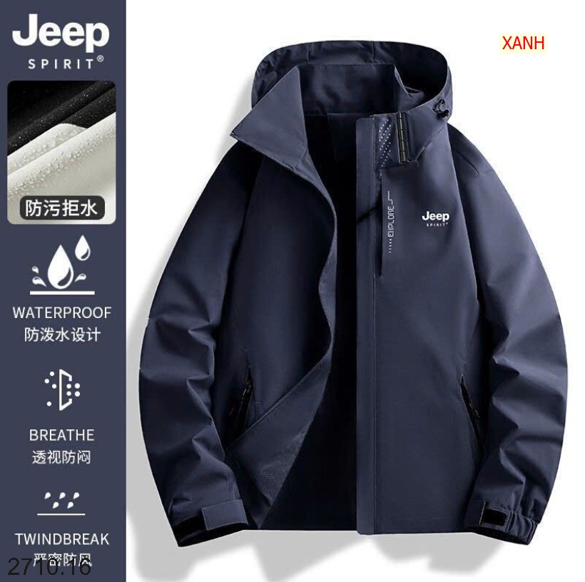 25HA2710.16 - ÁO KHOÁC CHỐNG GIÓ CHỐNG NƯỚC JEEP