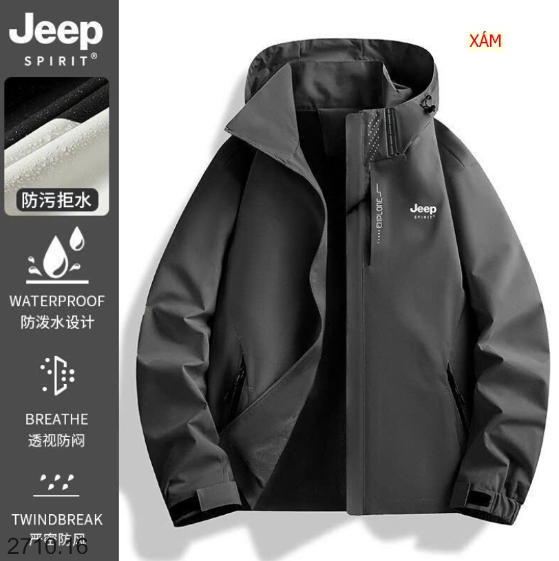 25HA2710.16 - ÁO KHOÁC CHỐNG GIÓ CHỐNG NƯỚC JEEP