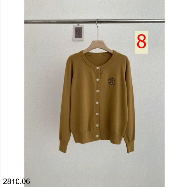 25HA2810.06 - ÁO CARDIGAN LEN THÊU GẤU