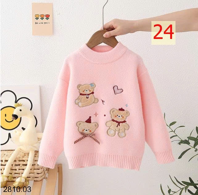 25HA2810.03 - ÁO LEN BÉ GÁI SIÊU XINH