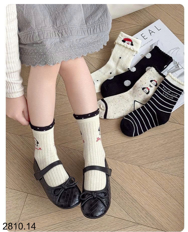 25HA2810.14 - SET 5 ĐÔI TẤT DỄ THƯƠNG CHO BÉ