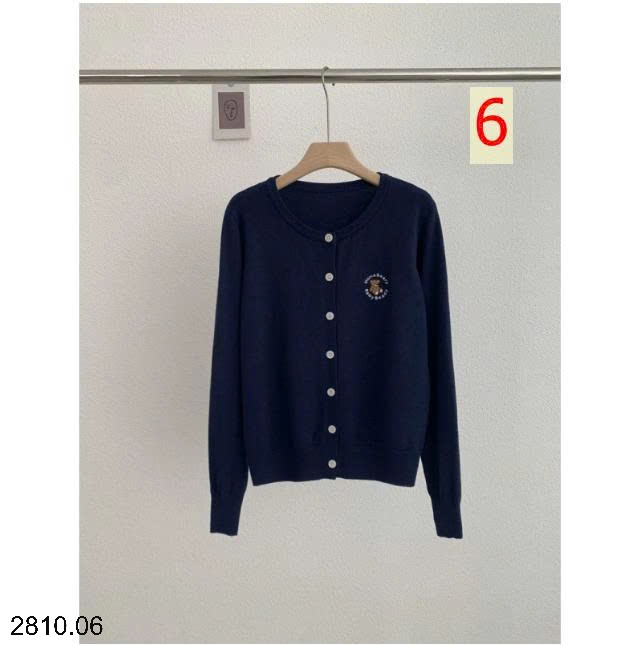 25HA2810.06 - ÁO CARDIGAN LEN THÊU GẤU