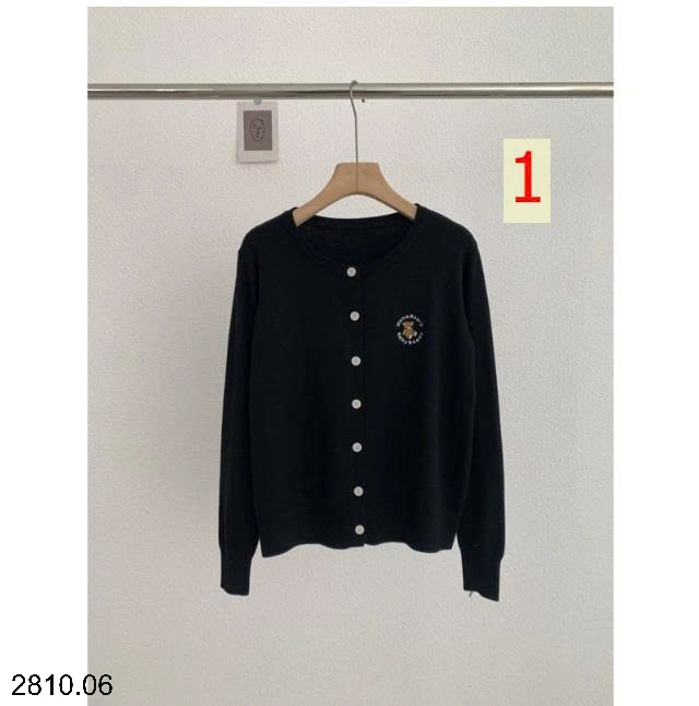 25HA2810.06 - ÁO CARDIGAN LEN THÊU GẤU