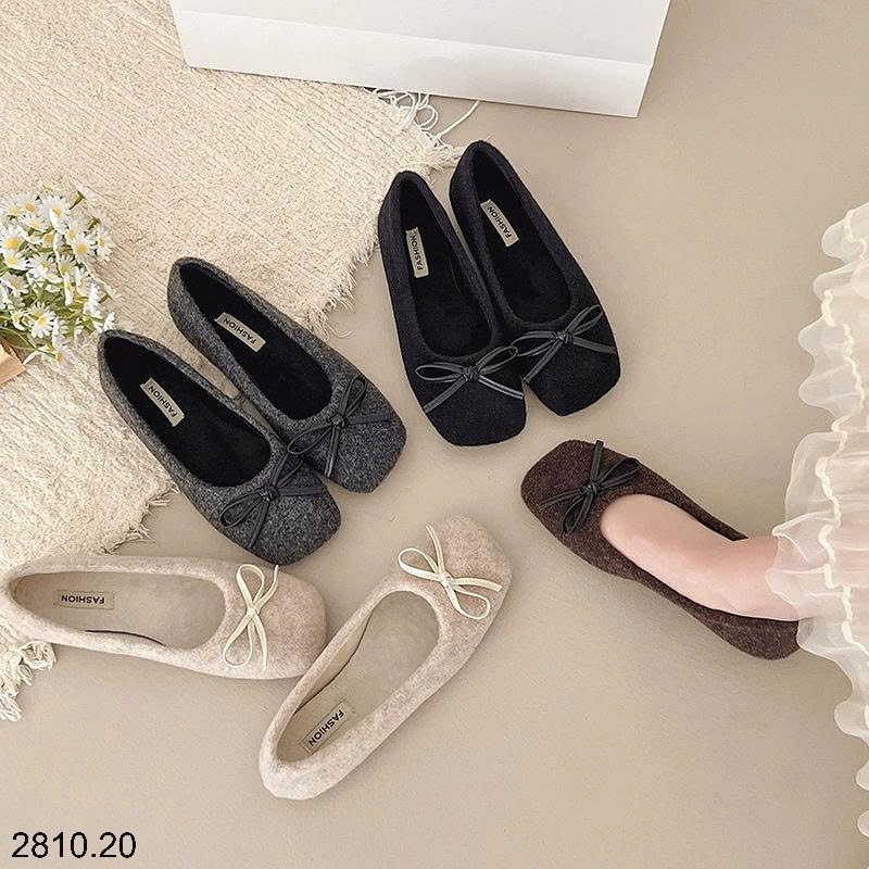 25HA2810.20 - GIÀY LƯỜI ĐÍNH NƠ NỮ