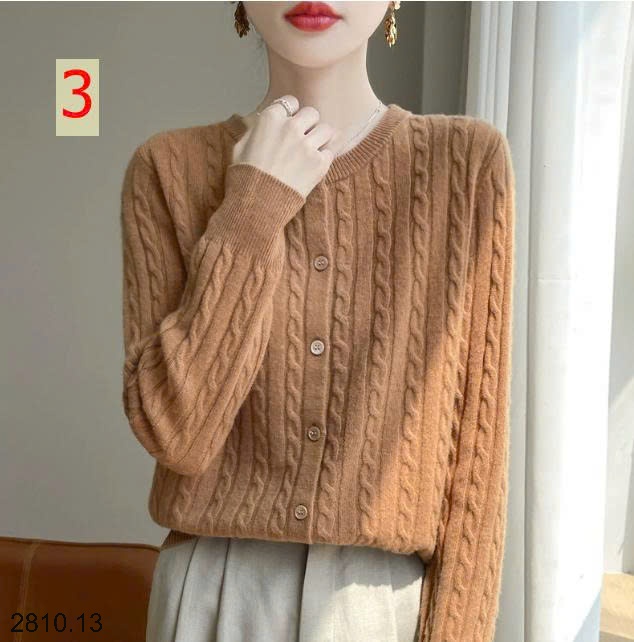 25HA2810.13 - CARDIGAN LEN BASIC NỮ