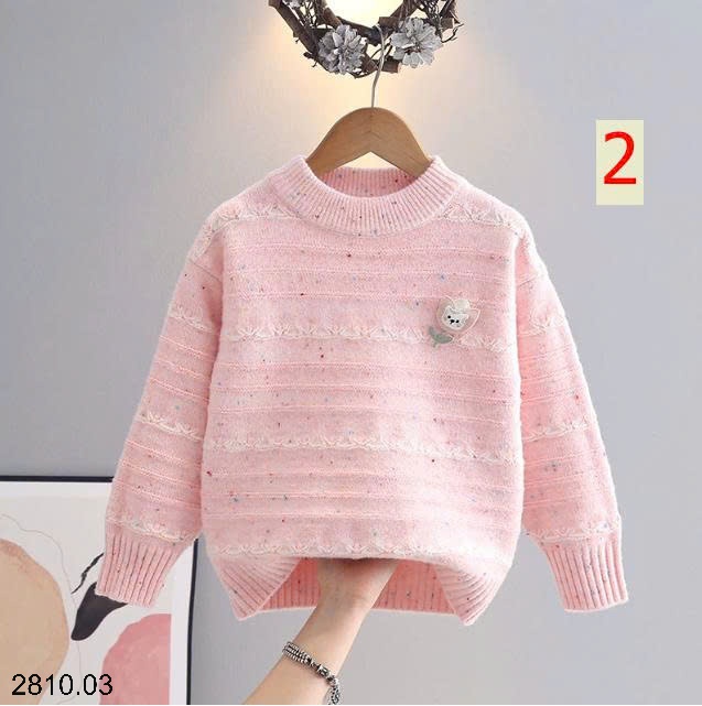 25HA2810.03 - ÁO LEN BÉ GÁI SIÊU XINH