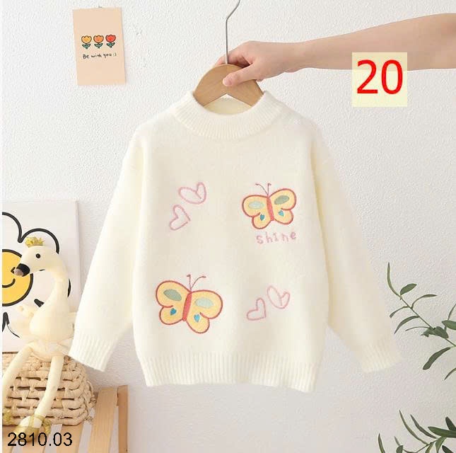 25HA2810.03 - ÁO LEN BÉ GÁI SIÊU XINH