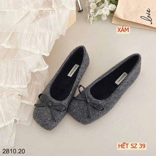 25HA2810.20 - GIÀY LƯỜI ĐÍNH NƠ NỮ